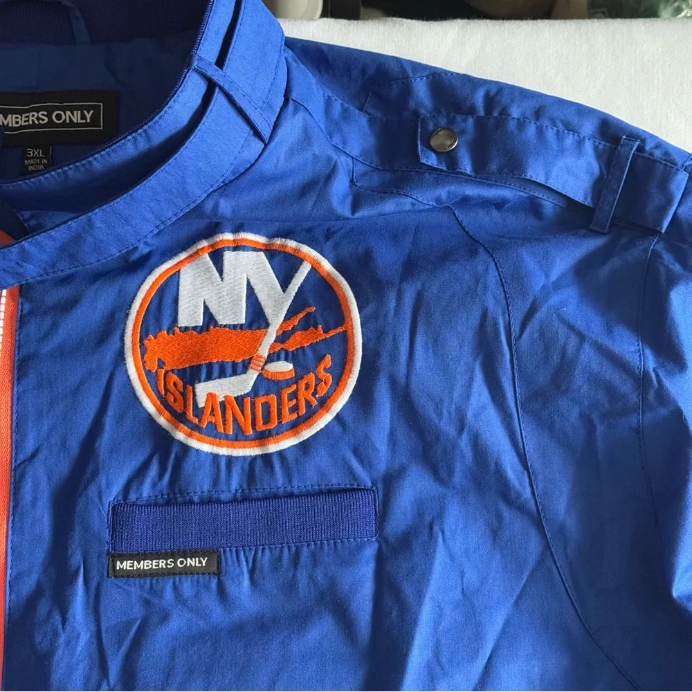 Members Only‎ Jacket 3XL New York Islanders Inaugural Season Member Hockey NHL